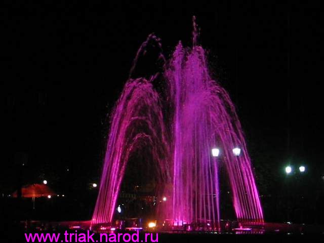 светодиодное освещение фонтана, парк сказка, Ростов-на-Дону, 2007г.