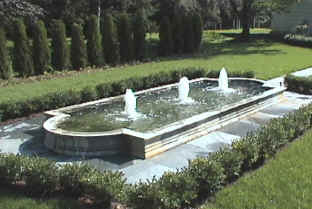 2.5hp fountain with cascade nozzles